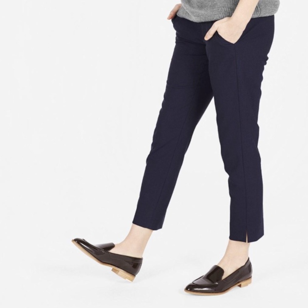 Everlane modern brown patent loafer 6.5